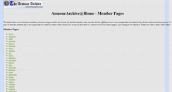Desktop Screenshot of members.armourarchive.org